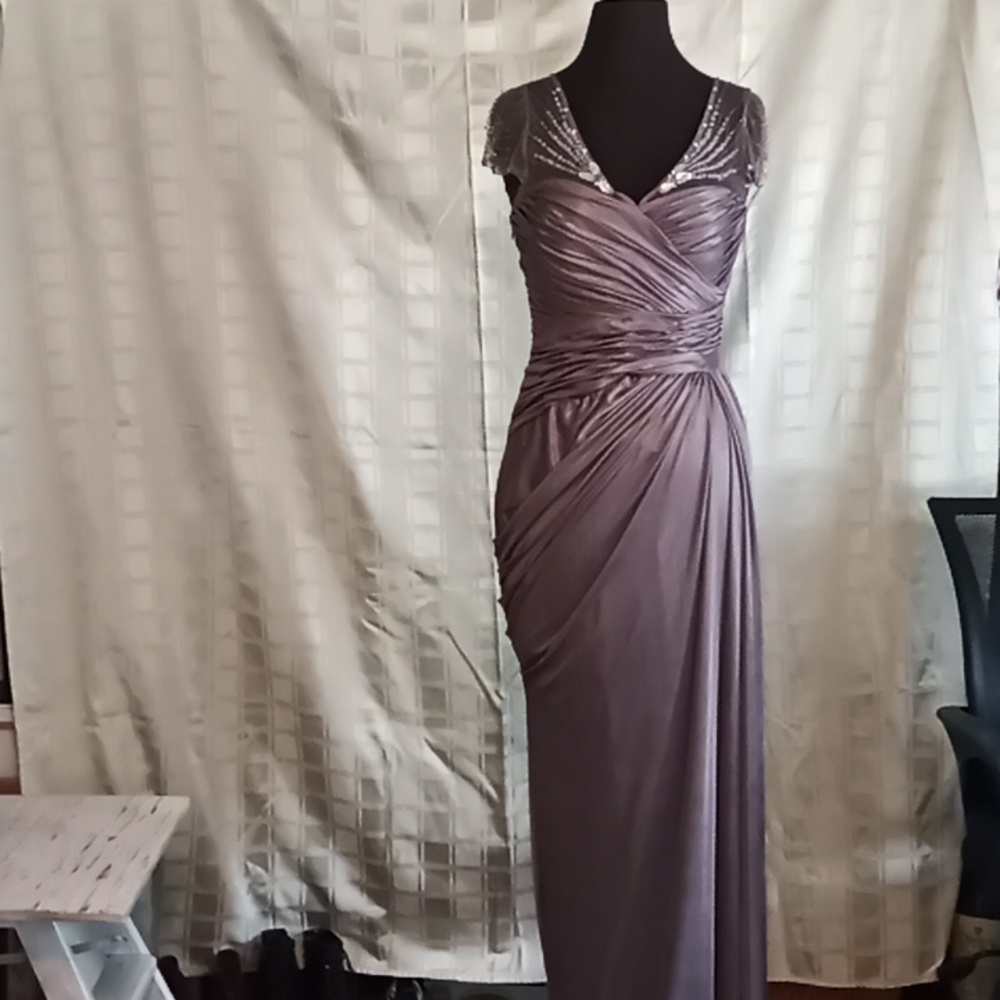 Adrianna Papell Rhinestone Evening Gown